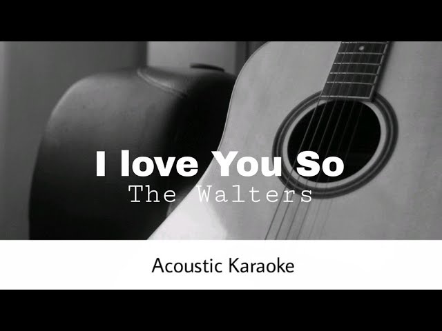 The Walters - I Love You So (Acoustic Karaoke) class=