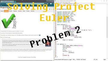 Solving Project Euler: Problem 2