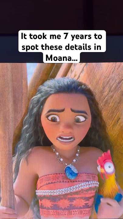 Did you notice these details?? 😱😱😱 #moana #disney #shorts