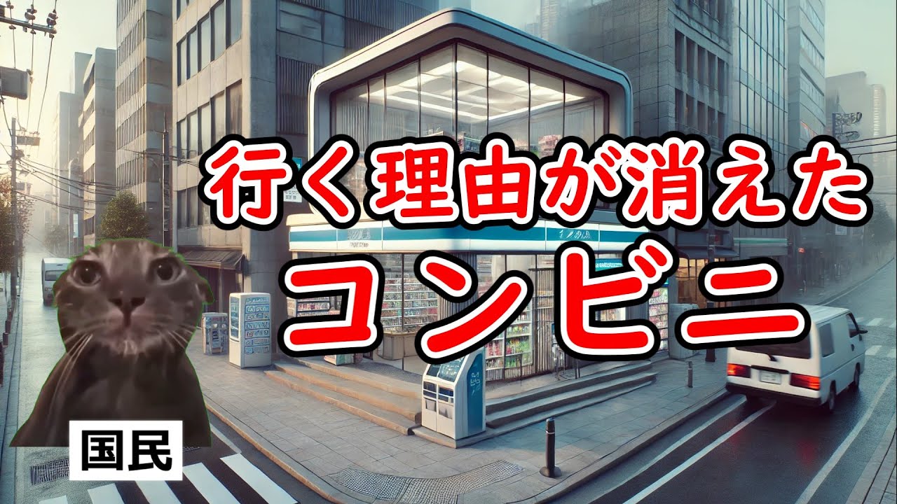 【コンビニ離れ】なぜ人はコンビニに行かなくなったのか【猫ミーム動画】