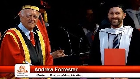 Griffith University, Queensland, Australia - Business School Graduation Ceremony 26 February 2021