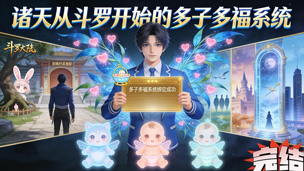 《诸天从斗罗开始的多子多福系统》林渊携多子多福系统穿越诸天，斗罗、斗破、吞噬，完美，洪荒等世界皆留足迹。子嗣越多天赋越强，他实力越无敌，终登临诸天至尊之位！