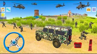 🚙 Military Offroad Truck Driving 3D 🚙 Army Vehicle Transport Mission Gameplay screenshot 1