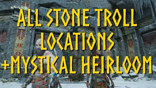 ALL STONE TROLL LOCATIONS AND MYSTICAL HEIRLOOM - God of War Ragnarok - 1080p HD screenshot 4