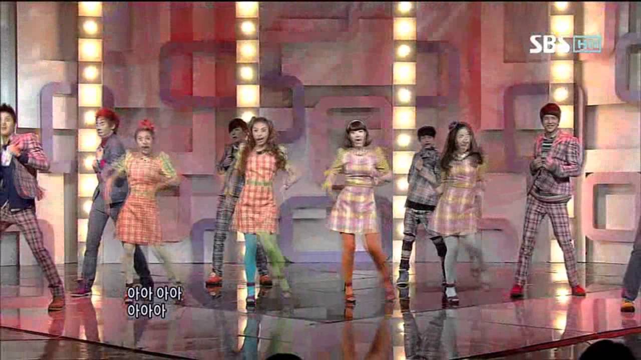 Co-Ed School - Ббириббом Ббериббом @ SBS Inkigayo Популярная песня 101107