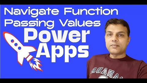 Navigate Function and Pass Local Variable between Screens using Navigate Function in PowerApps