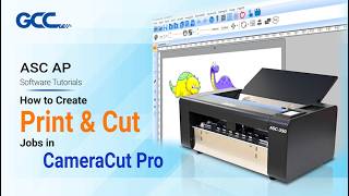 GCC ASC-350 Series AP Software Tutorial I How to Create Print & Cut Jobs in CameraCut Pro
