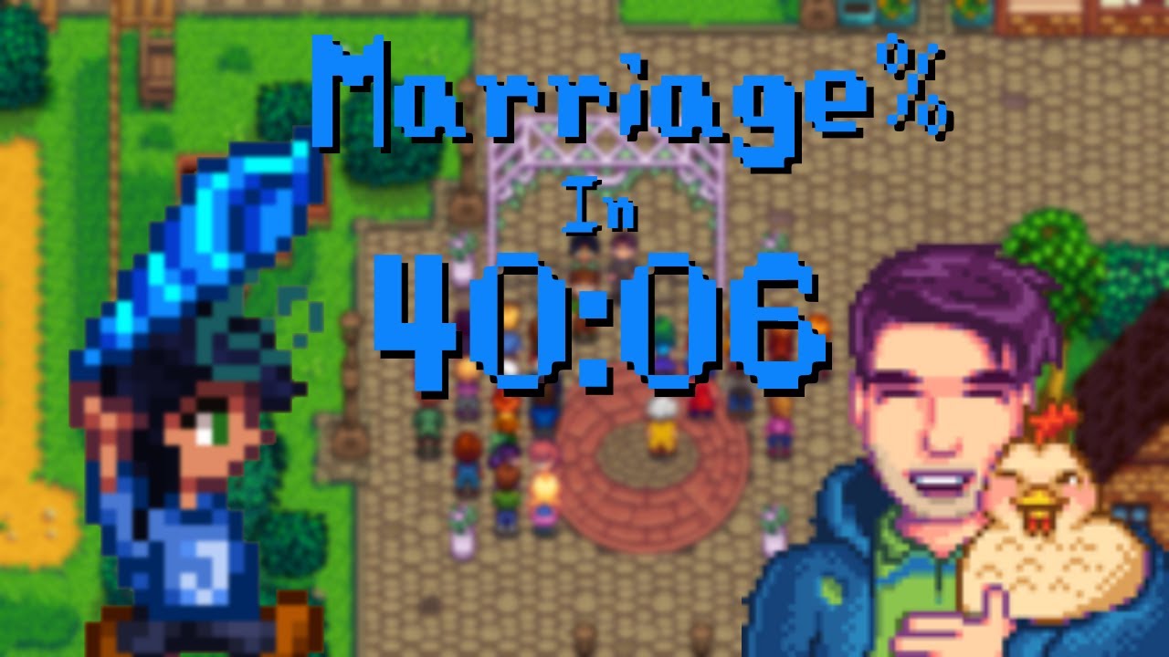 Marriage in 02:02:19 by Underscore76 - Stardew Valley - Speedrun