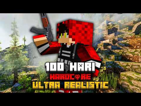 100 Hari Di Minecraft Hardcore Tapi Ultra Realistic