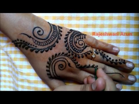 Beautiful Simple Easy Henna Mehndi Designs For Hands For Beginners