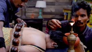 Master Cracker Hot Oil Moxa Back Massage ASMR | Indian Massage