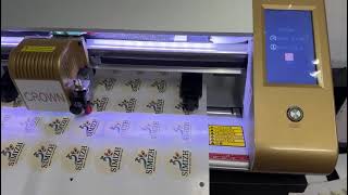 STICKER CUTTING VIDEO IN CROWN TT - 450 CUTTING PLOTTER