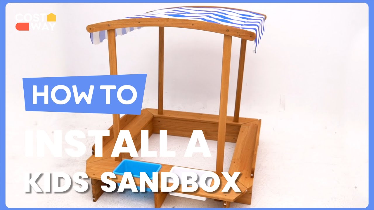 How to Install the Kids Wooden Sandbox | TS10033