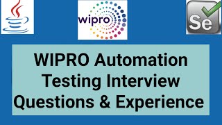 Celebrity Wipro automation testing interview questions | wipro  selenium testing interview questions Net Worth