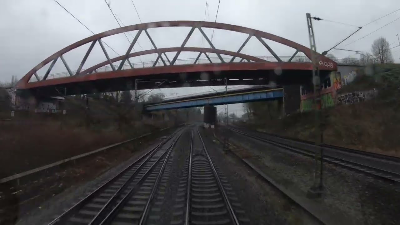 Führerstandsmitfahrt Streckenkunde von Wanne nach Dortmund Obereving  Br 185 LZ über Dortmund Hbf.