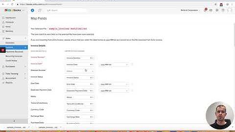 Import Data to Zoho Books Invoices
