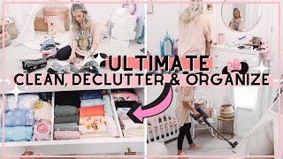 MESSY HOUSE CLEAN WITH ME | SPEED CLEAN, DECLUTTER & ORGANIZE WITH ME | Amanda Little