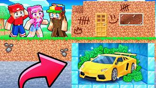 Pretending To Be POOR To Prank My Friends In Minecraft!