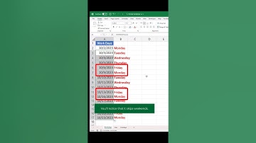 Get a list of work days with this function. #excel #workhacks