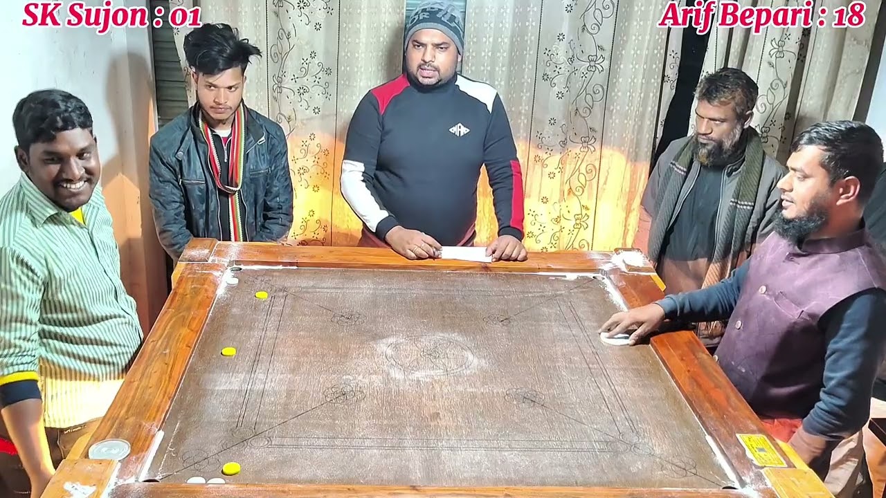 New Carrom tournament 2026 আরিফ বেপারি বনাম SK Sujon 2nd round, 2nd Match #challenge #gaming #games 