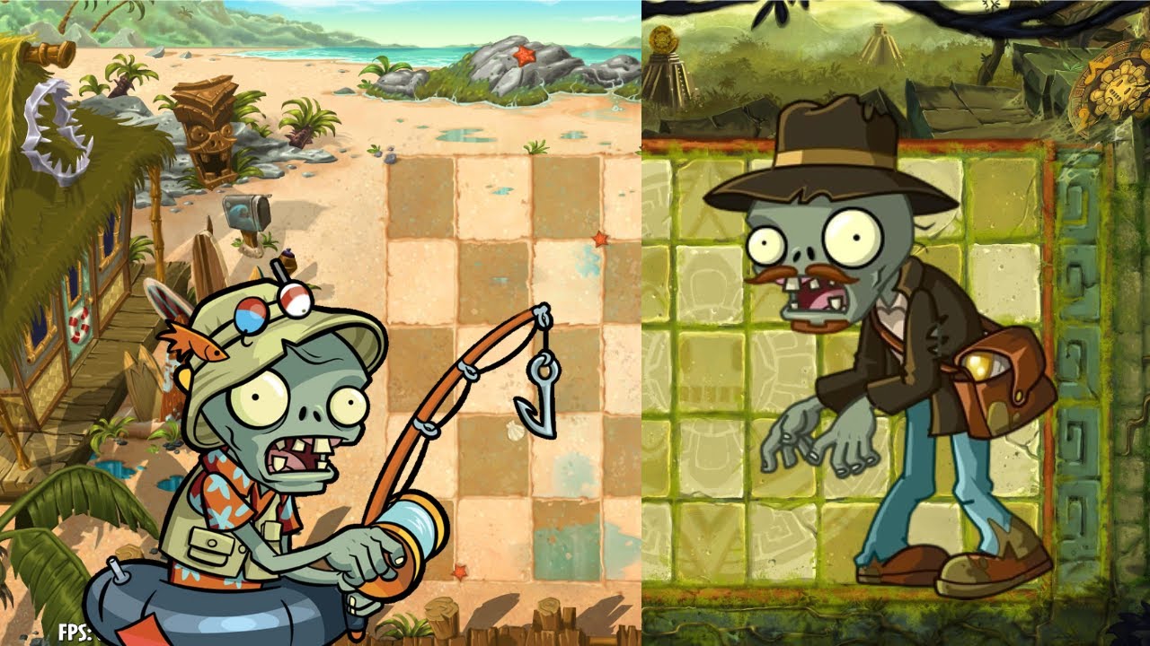 Fisherman Zombie vs Relic Hunter Zombie