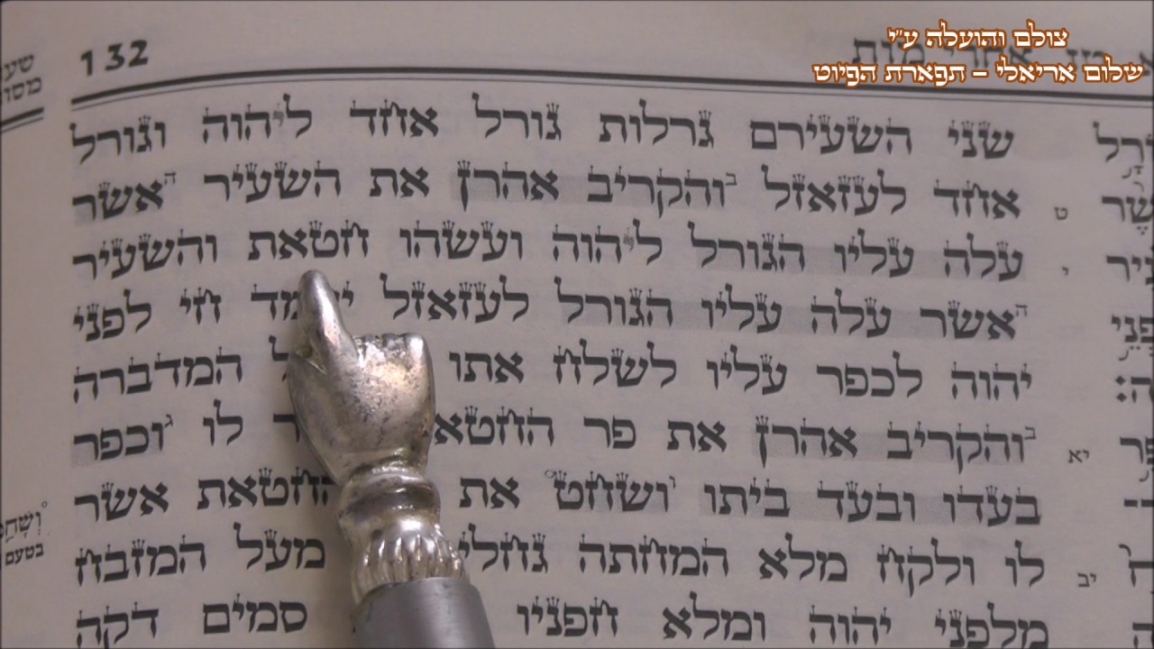 קריאת התורה פרשת אחרי מות החזן המוסיקאי משה חבושה
