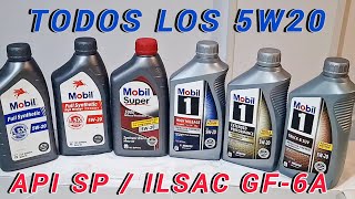 Compré de EE.UU todos los 5w20 Api SP ILSAC GF-6A del fabricante Mobil