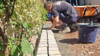 How To Install A Stone Edging  Garden Edging With Cobbles