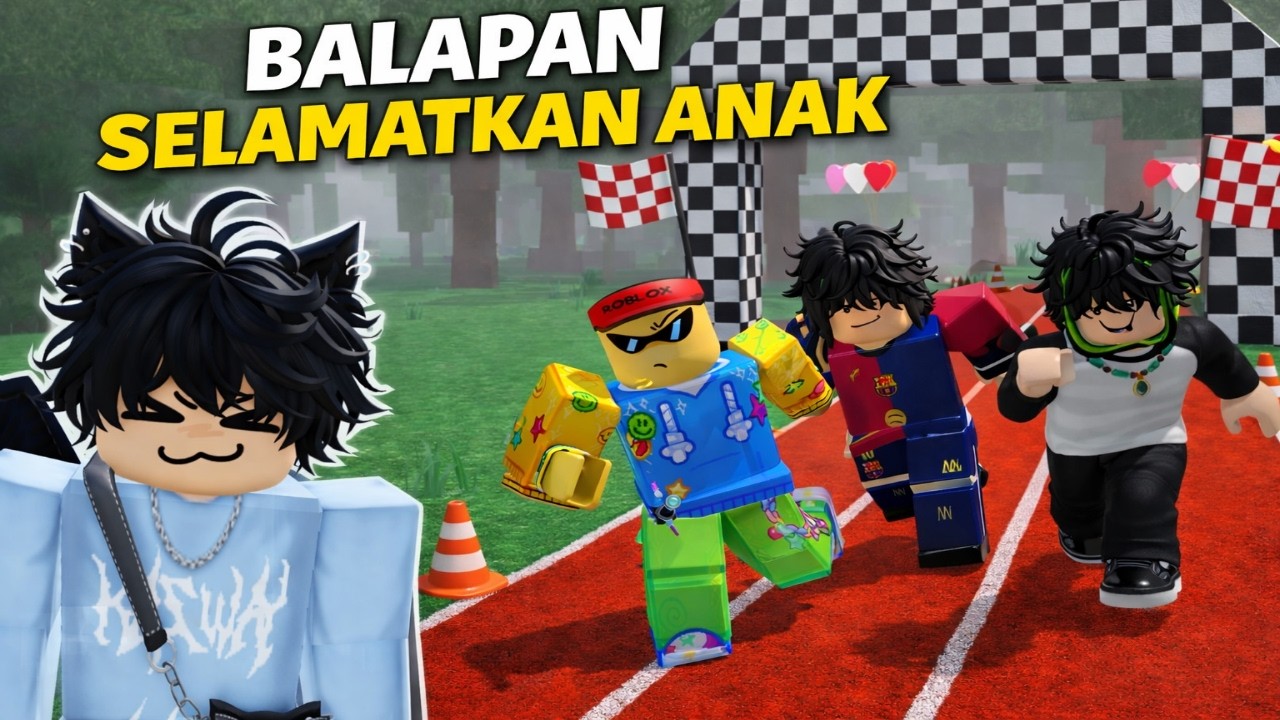 🫨🤩3 PRO Player BERLOMBA selamatkan ANAK HILANG di game 99 Nights in the Forest