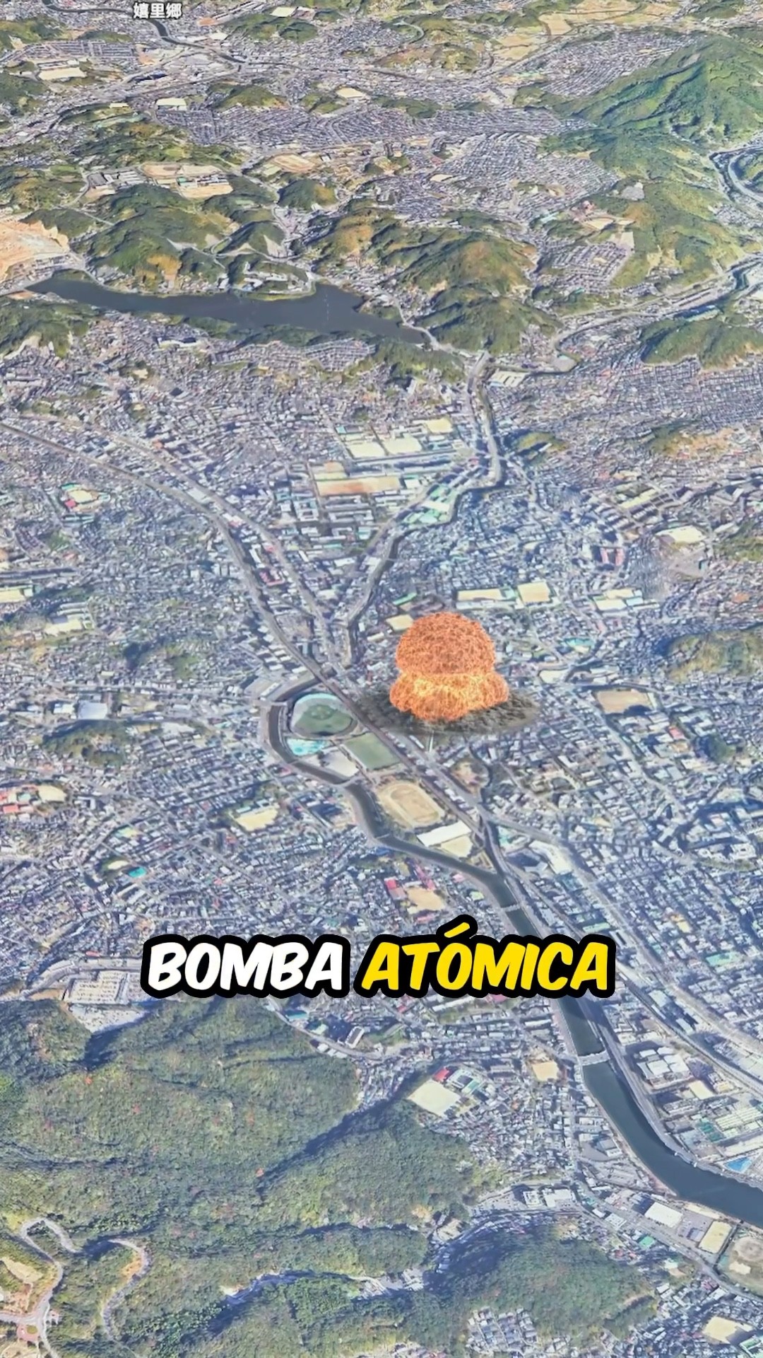 Aquí cayó la bomba atómica de Nagasaki, Japón ?