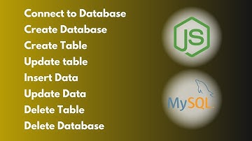 NodeJS and MySQL CRUD Operations || Create Read Update Delete in NodeJS and MySQL