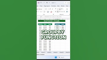 Excel GROUPBY Function #exceltips #exceltricks #explore
