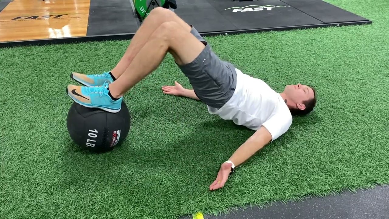 Bridge Exercise With Medicine Ball