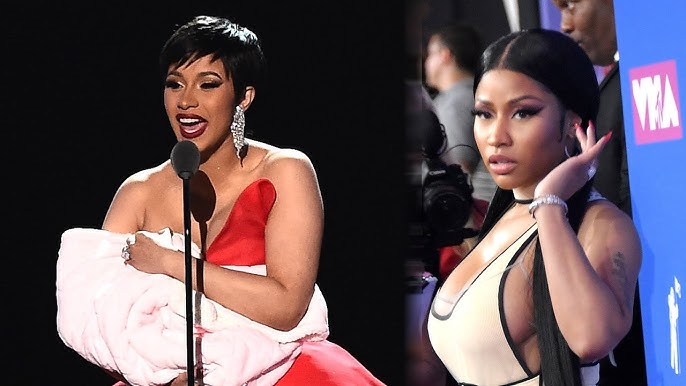 Cardi B DISSES Nicki Minaj & TROLLS Audience With Fake Baby at 2018 MTV VMAs - YouTube