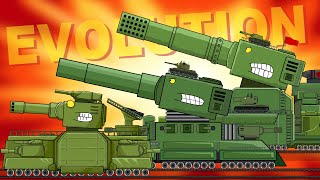 "Evolution of Soviet Railroad Giants" Cartoons about tanks