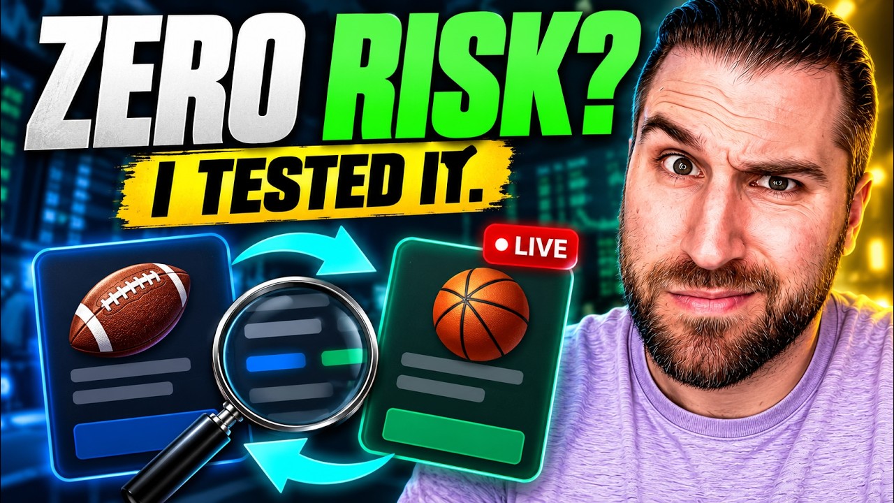 this live betting strategy claims zero risk... so i tried it