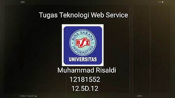 Tugas Teknologi Web Service Pertemuan 11
