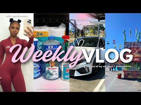 VLOG Days In My Life Getting My Brows Microshaded State Fair Date New Hair Sunday Reset MORE