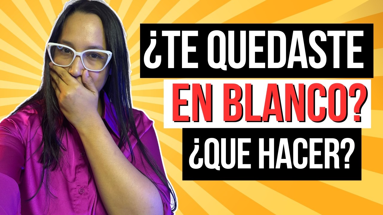 ¿SE TE OLVIDÓ TODO PREDICANDO? o MENTE EN BLANCO: SOLUCIÓN