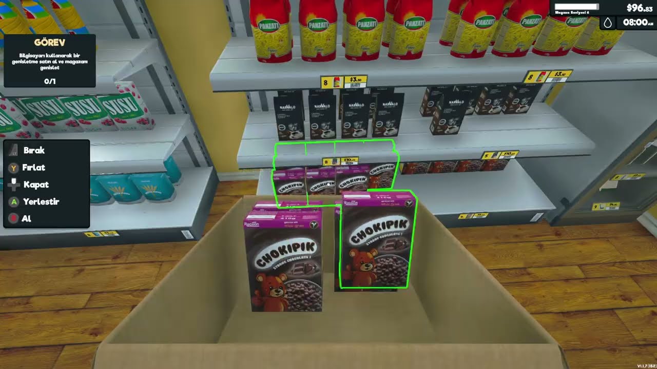 Supermarket Simulator | Olum Ben Kazık Yemişim | Bölüm 3