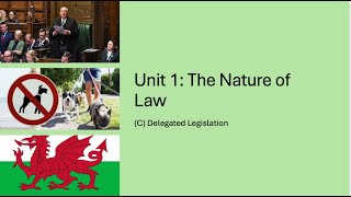 A-Level Law: The Nature of Law (C) Delegated Legislation