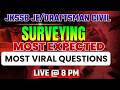 Mixed MCQs Surveying 🔥 | JKSSB JE / Draftsman Civil | Live Quiz @ 8 PM