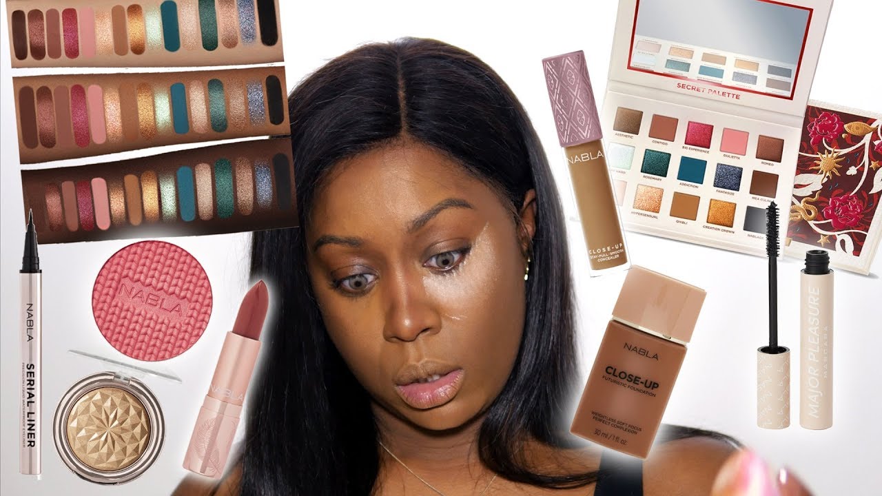 È ARRIVATO IL MOMENTO! PROVO A TRUCCARMI SOLO CON NABLA + SECRET PALETTE REVIEW ON DARK SKIN