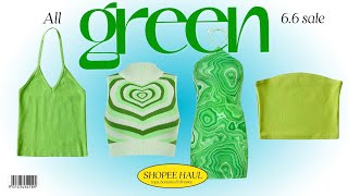 an all GREEN SHOPEE HAUL + ₱10,000 GIVEAWAY!! (6.6 sale ready!) screenshot 3