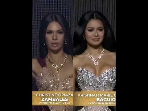 Evening Gown of Christine Opiaza and Krishnah Gravidez at Miss Universe Philippines 2023