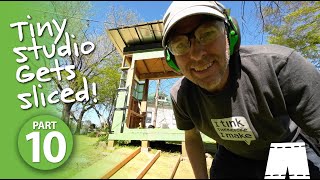 Tiny Studio Gets Sliced A New Door Opening | Part 10
I make good progress on the tiny studio build, including cutting out a wider opening on the front, for two french doors (which I picked up at Lifecycle Building Center in Atlanta). I also finish the window, the sheathing, build small deck, add facia and start on the concrete siding.
Join this channel to get access to perks:
https://www.youtube.com/channel/UCszelk0CQwyc4LUf5zh3vaw/join
Join me on Patreon: https://Patreon.com/GreenShortzDIY
Twitter: @Green_Shortz
Please Subscribe to the GreenShortz Family of Channels:
Main GreenShortz Channel: Short Videos About Easy Ways to Be Green
https://www.youtube.com/user/GreenTomMills
GreenShortz+GreenHouse: Uncovering What Makes a Green House Green
https://www.youtube.com/channel/UCgS-xV6s1IgyuTWW4IxHvzQ
GreenShortzDIY: Simple Green How-To Videos
https://www.youtube.com/channel/UCszelk0CQwyc4LUf5zh3vaw Tiny Studio Gets Sliced A New Door Opening | Part 10