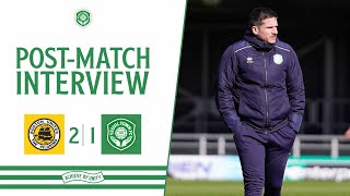 Post-Match Billy Rowley Boston United