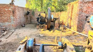 22hp good quality diesel engine with Floor system and wood working old culture Panjab Pakistan