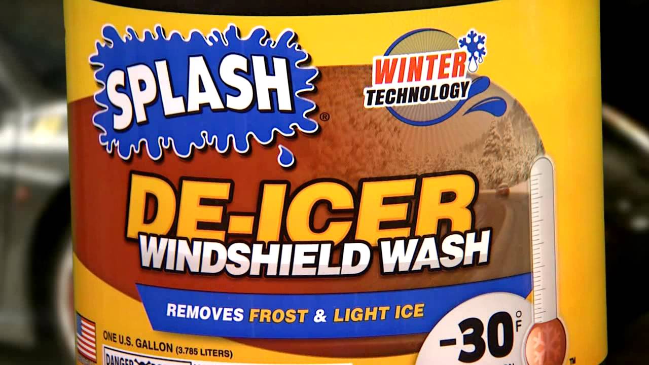 SPLASH De-Icer Windshield Washer Fluid  Prevent Ice on Windshield with  Winter Technology