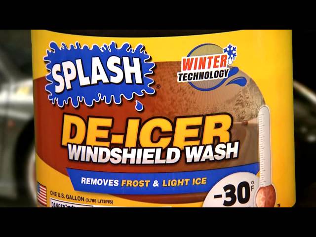 SPLASH 1-Gallon De-icer Windshield Washer Fluid in the Windshield
